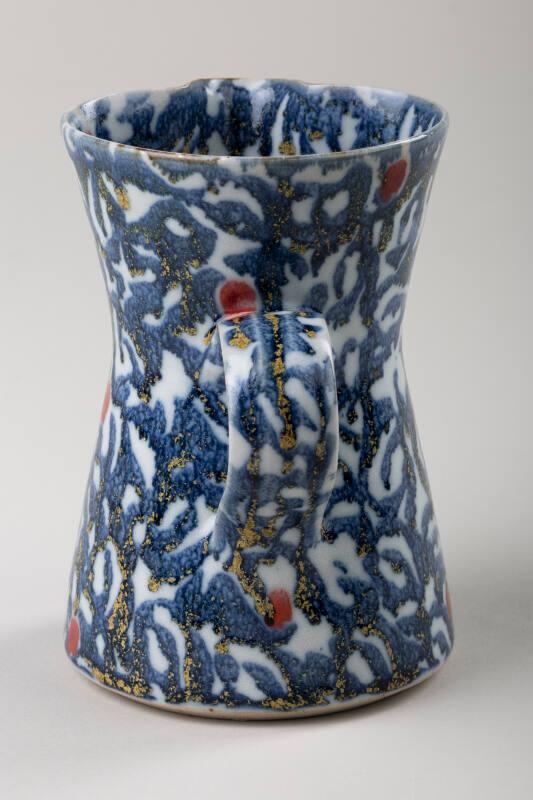 Waisted Jug with Leopard Design