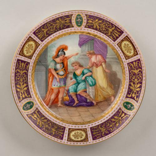 Vienna Porcelain Painted Dish