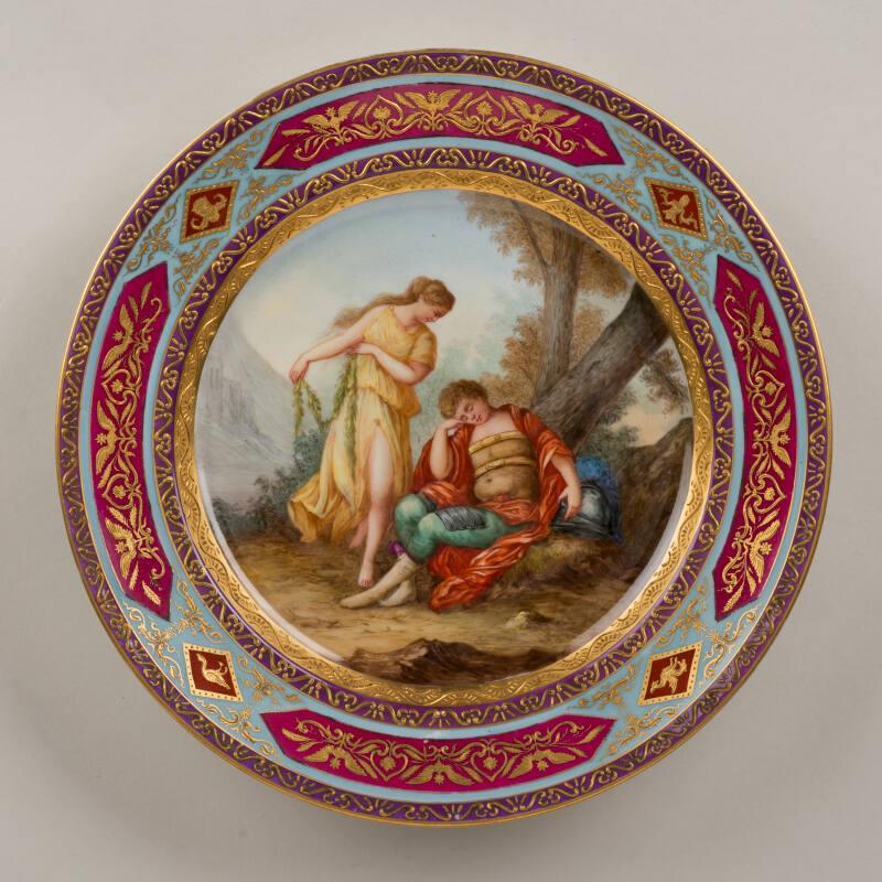 Vienna Porcelain Painted Dish