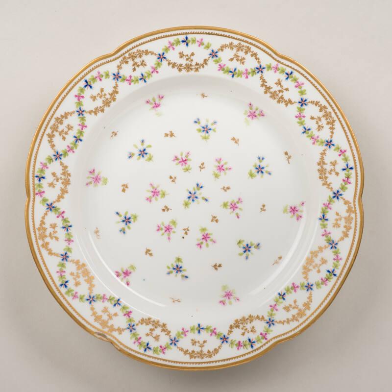 Plate With Floral Swags
