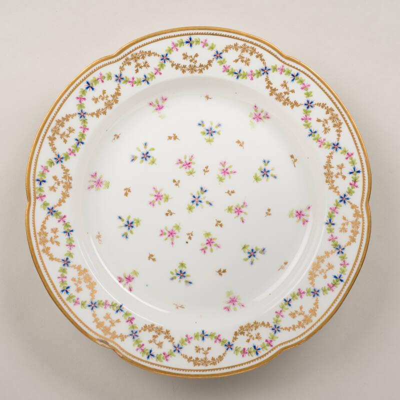 Plate With Floral Swags