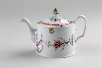 Polychrome Floral Teapot