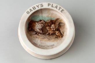 Baby Plate with Transfer Print Design