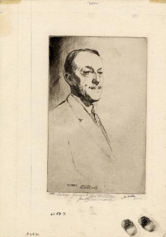Portrait Of Joseph Seaman (M.H.262) by James McBey