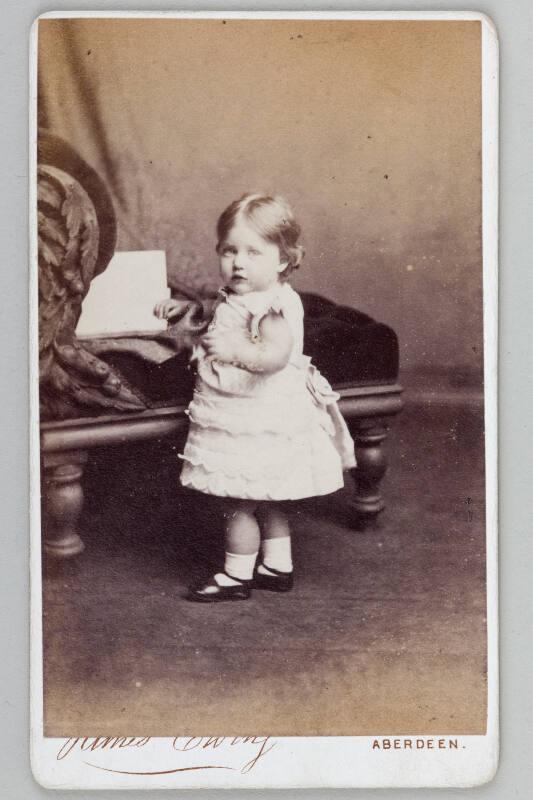 Carte de Visite of Mabel Duffus at 13 months