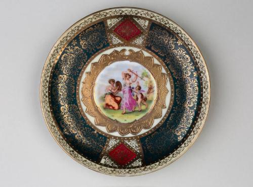 Saucer with Classical Figure