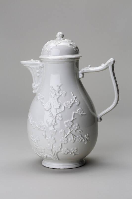 Moulded Prunus Coffee Pot