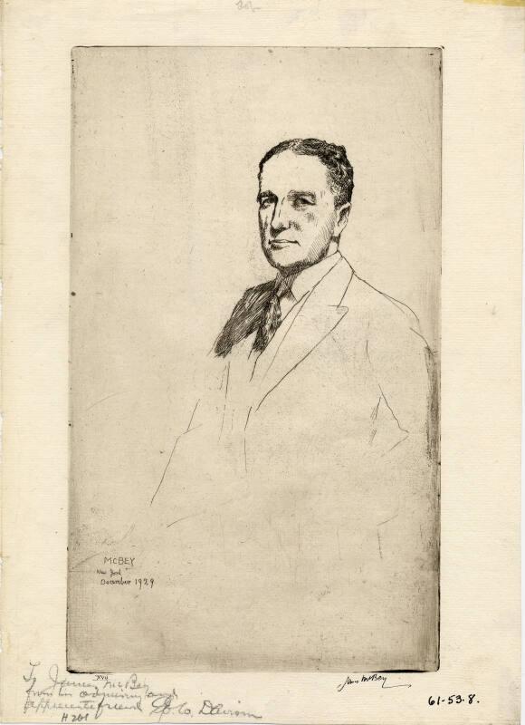 Portrait Of George W. Davison by James McBey