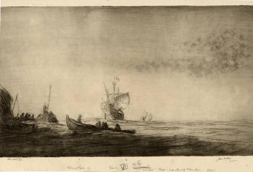 Palos, Departure Of Columbus by James McBey