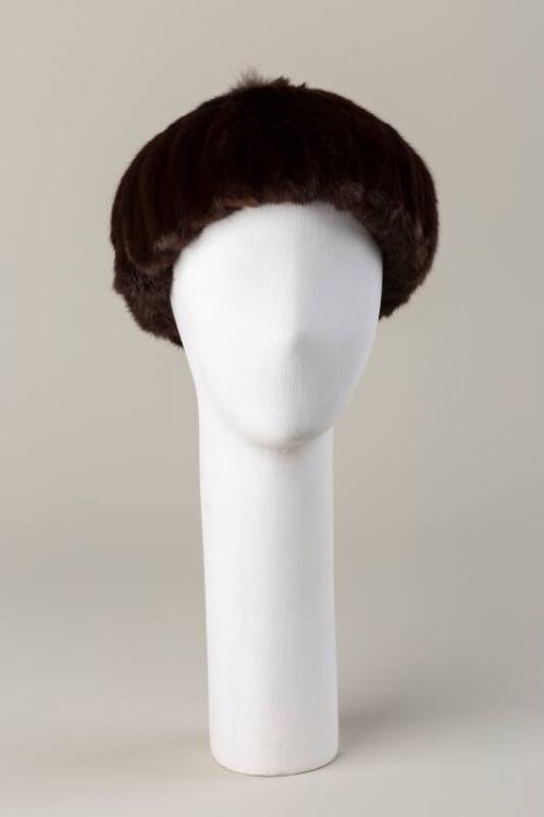 Mink Fur Beret Hat
