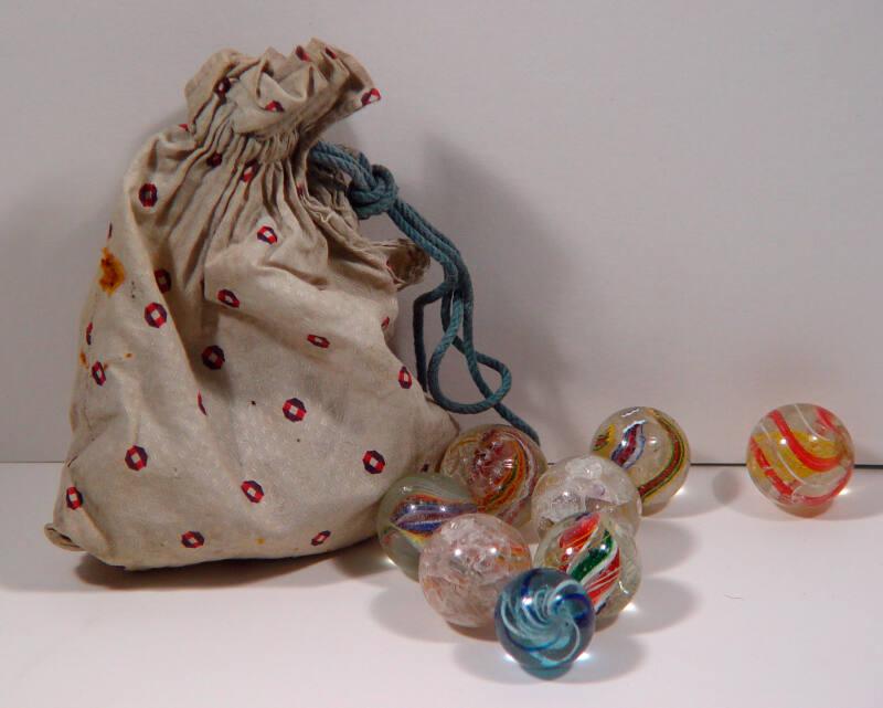 Assorted Glass And Clay Marbles 
