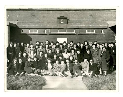 Photograph of Munition Girls at Factory