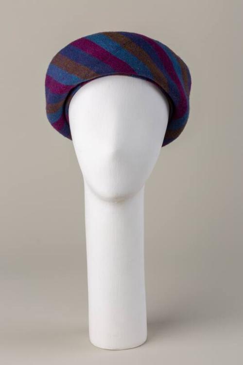 Striped Pillbox Hat