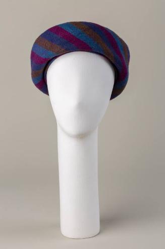 Striped Pillbox Hat