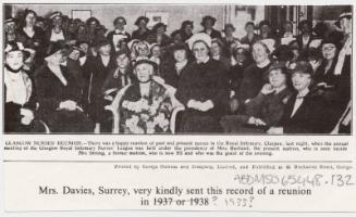 Matron Marget Husband at Reunion with Former Matron Mrs Strong