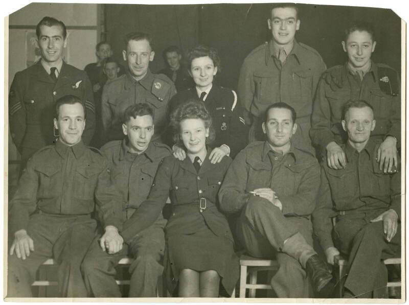 Group photograph including Marion Patterson GM