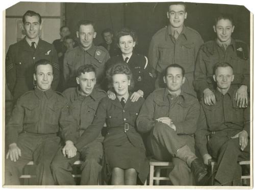 Group photograph including Marion Patterson GM