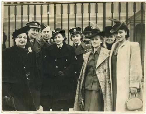 Group photograph including Marion Patterson GM