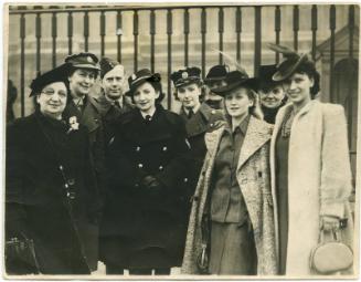 Group photograph including Marion Patterson GM