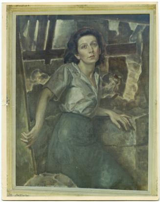 Colour print of Marion Patterson portrait by Sivell