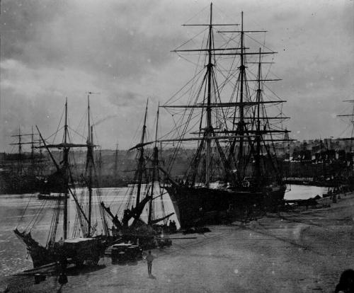 Ship in Victoria Dock at Waterloo Quay