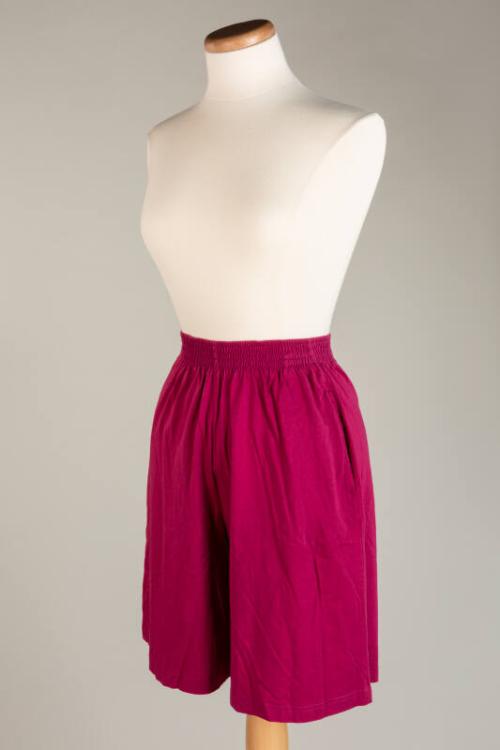 Maroon Cotton Shorts