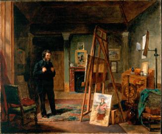 Thomas Faed at his Easel in his Studio by John Ballantyne