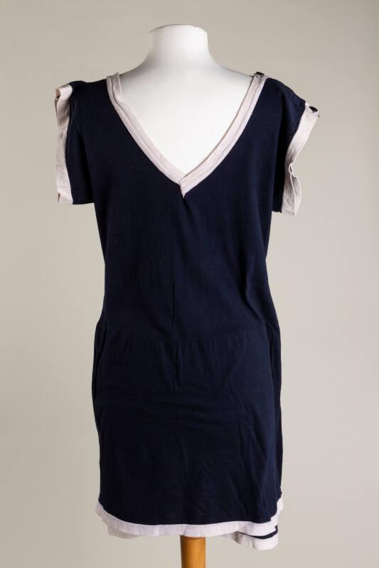 Navy Skirted Swimsuit