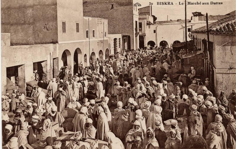 Biskra - Street scene (Le Marche aux Dattes)