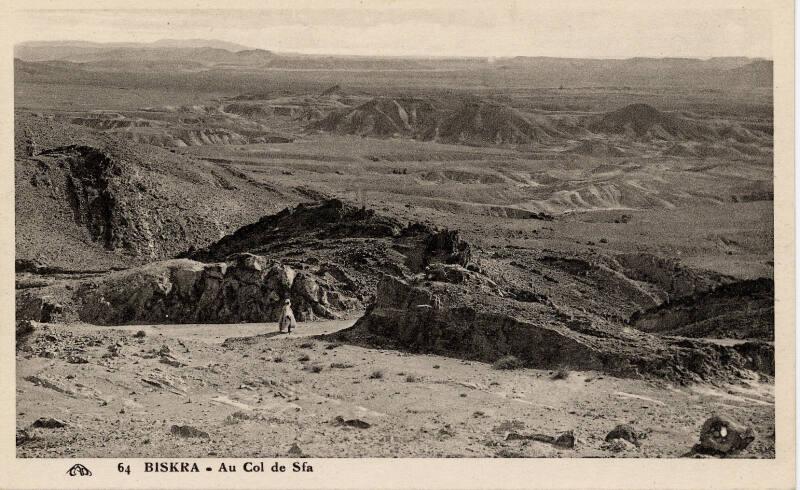 Biskra - View of desert (Au Col de Sfa)