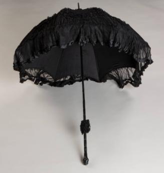 Black Frilled Parasol