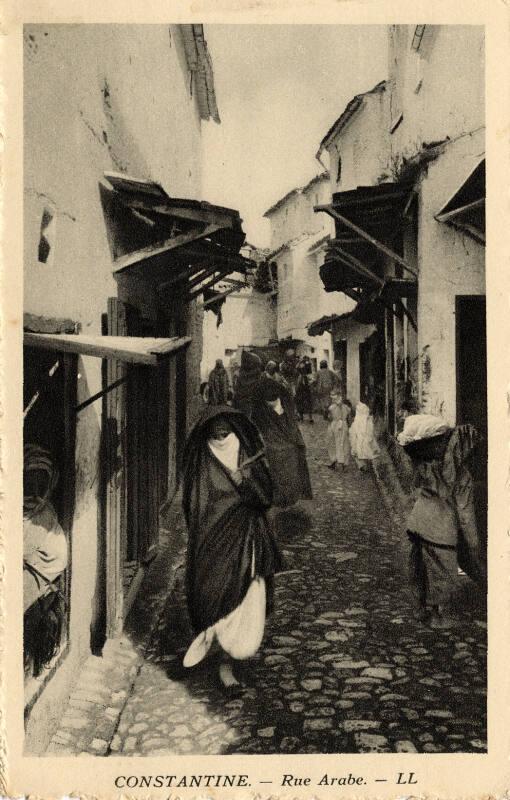 Constantine - Street scene (Rue Arabe) 