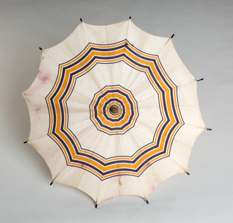 Striped Oriental Style Parasol