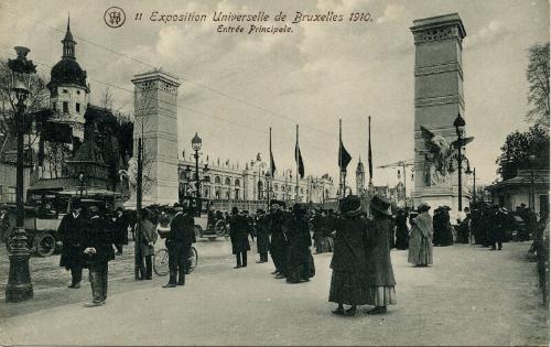 Brussels - Entrance to 1910 Universal Exhibition 