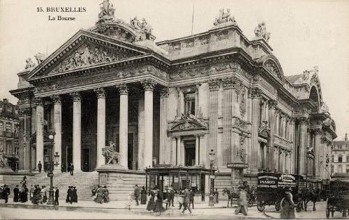 Brussels - Exterior view of the stock exchange 