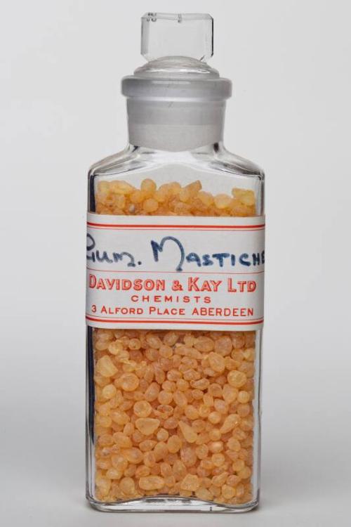 Clear Glass Shop Square GUM. MASTICHE.