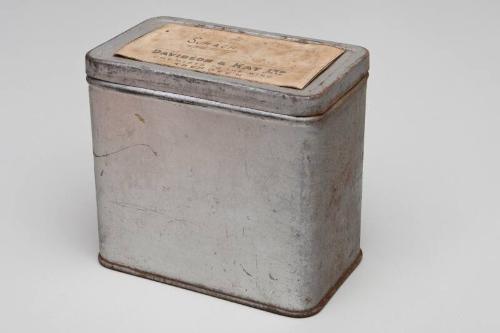 Rectangular Storage Tin Labelled SUMACH