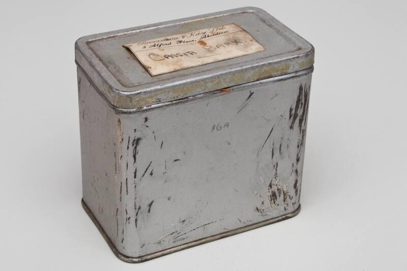 Rectangular Storage Tin Labelled CASSIA BARK