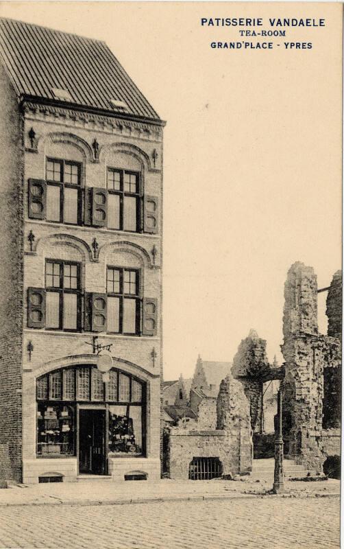 Ypres - Exterior view of the Grand Place tea room