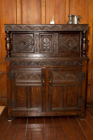 Large Carved Oak Cupboard