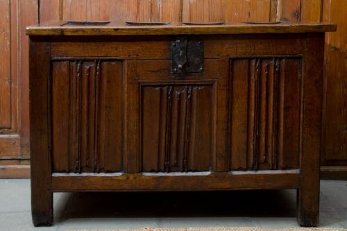 Linen Fold Oak Chest