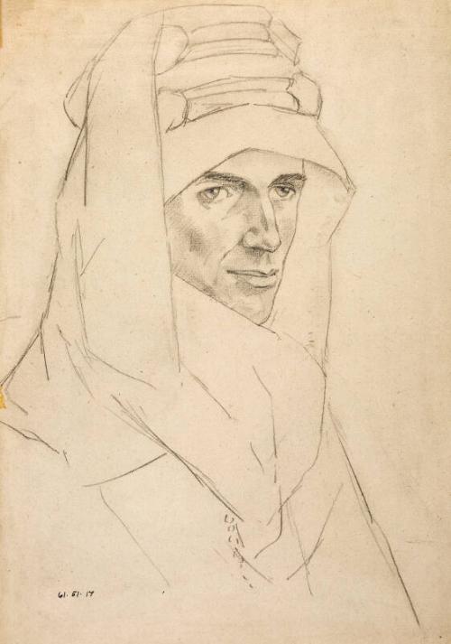Lawrence of Arabia (Head and Shoulders in Arab Dress)