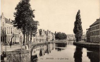 Bruges - River scene (Le Quai Long) 