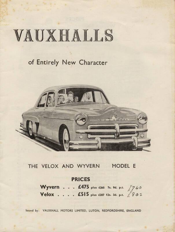 Vauxhalls of Entirely New Character