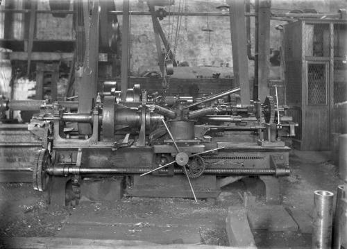 Machine Shop With Lathes