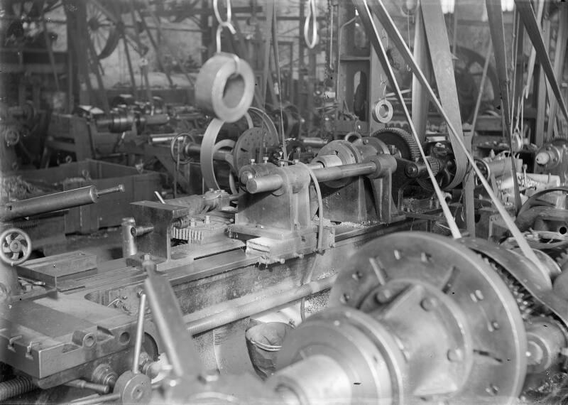 Machine Shop With Lathes