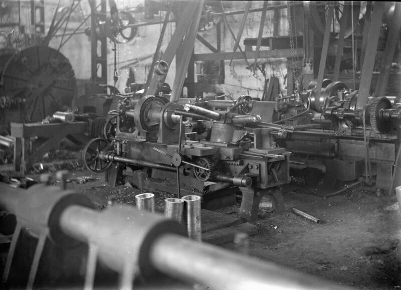 Machine Shop With Lathes