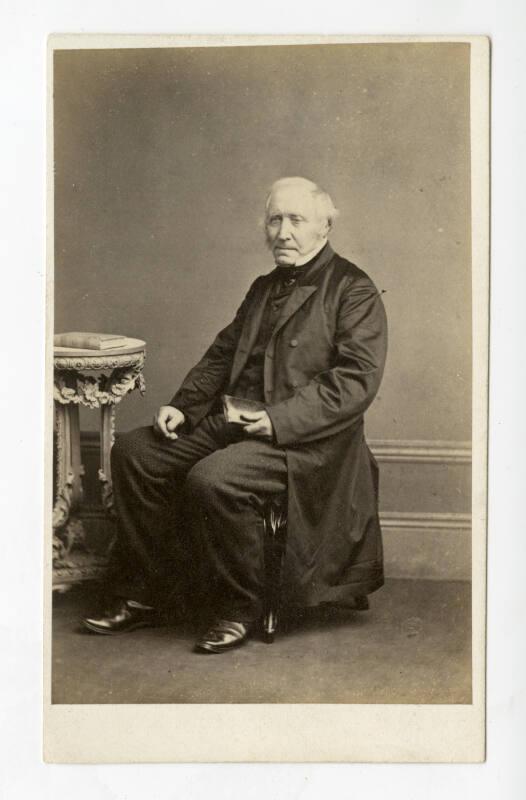 Carte de Viste of a Seated Elderly Man