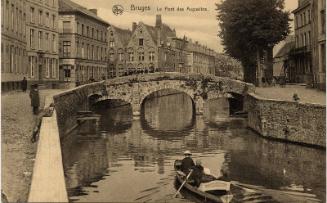 Bruges - View of river and Augustins bridge 