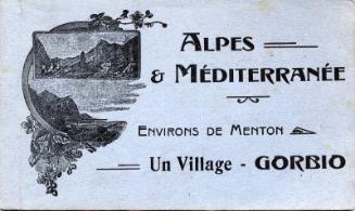 Book of ten postcards  of Gorbio, mediteranean village 